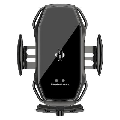 China A5S Mobile Phone Wireless Charger Air Vent Mount 10W Smart Auto Fast Wireless Car Phone Charging Stand for sale