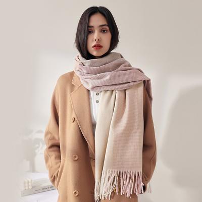 China Beautiful Polyester Fashional Cashmere Scarf Ladies Winter Lady Pashmina Infinity Scarf Shawl for sale