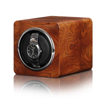 China For Automatic Simple Automatic Watch Winder Rotor Watch Winder Bamboo Wooden Box For 1 Watch for sale