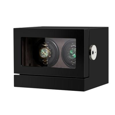 China Luxury New Motor MDF Watch Winder Wooden Double Winder Automatic Coloring Watch Box for sale