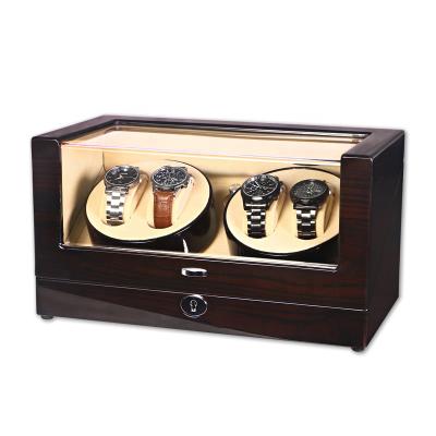 China MDF China Watch Winder Safe Box With Led Display Wooden Automatic Watch Winder for sale