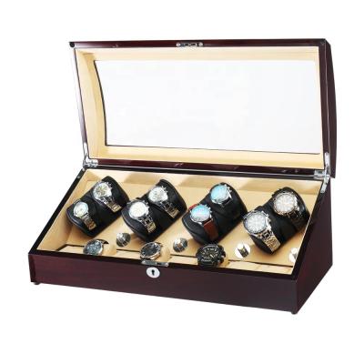 China Luxury LED Light Wholesale China Automatic Watch Winder For 16 Watches With LED Light for sale