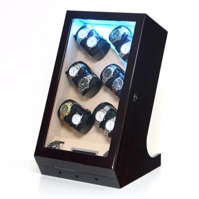 China EMC Certification Luxury Wooden Automatic Watch Winder With Touch Screen Watch Winder Box for sale