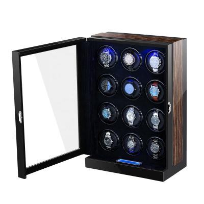 China China Watch Winder Wooden Box With EMC Certificates Auto Safe Store Battery Watch Winder for sale