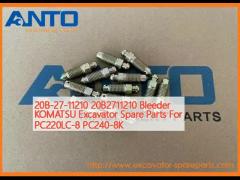 20B-27-11210 20B2711210 Bleeder KOMATSU Excavator Spare Parts For PC220LC-8 PC240-8K