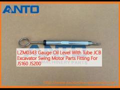 LZM0343 Gauge Oil Level With Tube JCB Excavator Swing Motor Parts Fitting For JS160 JS200