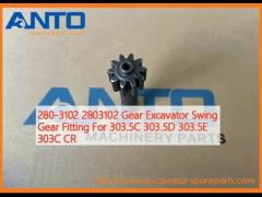 280-3102 2803102 Gear Excavator Swing Gear Fitting For 303.5C 303.5D 303.5E 303C CR