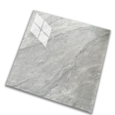 China New Arrival Modern Gray Glazed Polished Porcelain Tile For Bathroom Living Room Flooring for sale