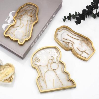 China T550 Disposable Girl Silicone Mold Body Dish Tray Resin Model Mold for sale