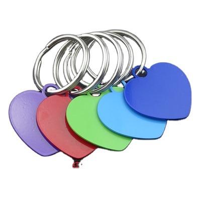 China F087 Heart Shape Cartoon Stainless Steel Gift Non-Stick Pendant Metal Key Chain Key Chain for sale