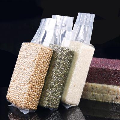 China Nylon Moisture Proof Clear Transparent Pe Strong Vacuum Packing Rice Plastic Packaging Bags for sale