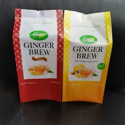 China Moisture Proof Pouch Packaging Side Gusset Bags PET PE Tea Package Pouch for sale