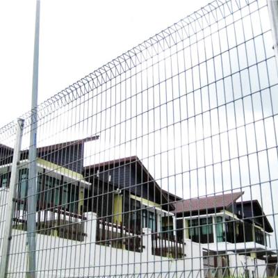 China Factory Supplier Popular Design Iron Fence Hot Dip Galvanized Steel Welded Roll Top Wire Mesh Fence for sale