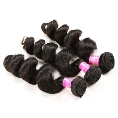 China Unprocessed Virgin Peruvian Human Hair Weave Virgin Loose Wave Hair for sale