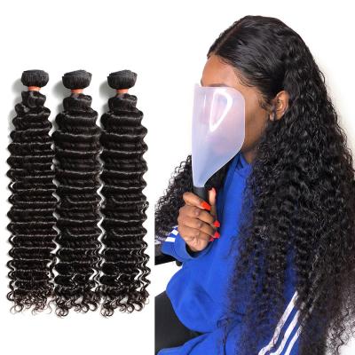 China 10A Grade Malaysian Hair Extensions For Women / Deep Wave Human Hair Bundles for sale