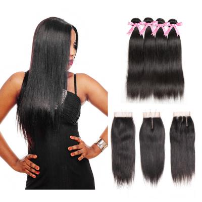 China 100% pelos rectos malasios lían para las mujeres negras/las extensiones del pelo de la trama del doble en venta