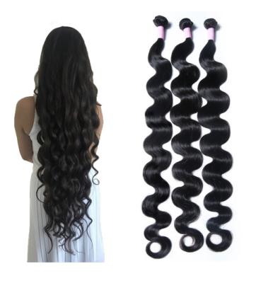 China 30 Inch Body Wave Long Indian Human Hair Weave 100 Grams / Piece for sale