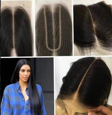 China Armadura india real del cabello humano de 8 pulgadas para la belleza/las extensiones del pelo del cierre de Kim K en venta