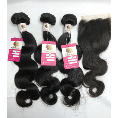 China Healthy 100% Brazilian Virgin Hair 4x4 Closure With 3 Bundles CE BV for sale