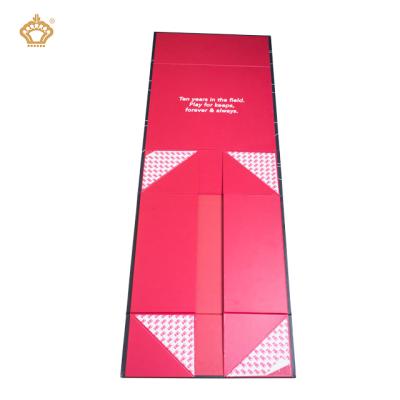 China Recycled Materials Customized Luxury Rigid Folding Paper Flat Pack Packaging Gift Box With Magnetics for sale