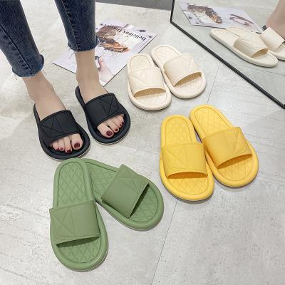 China Flat Unique Casual Home Women Slippers Anti-slippery Summer New Styles for sale