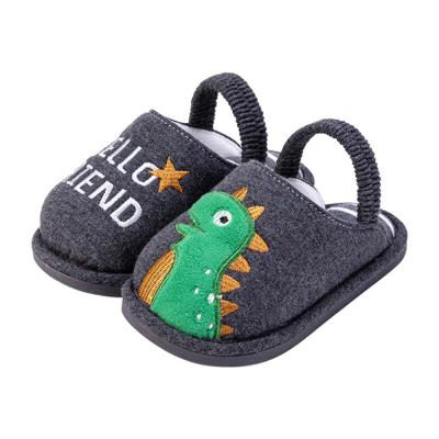 China Winter Anti-slippery Plush Warm Non-slip Boys Bedroom Slipper For Boys for sale