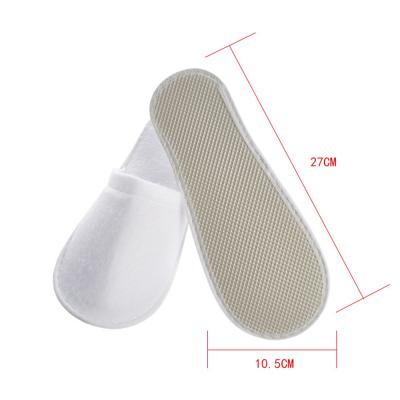 China Slip Resistant White Hotel Disposable Slippers Customized Travel Fashion Foldable Home Slippers For Men White Colors NC/OEM Welocme; ZHE-OEM for sale