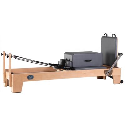 China Smooth Premium Pilates Reformer Wooden Yoga Fitness Studio 228.5*68.5*39cm for sale