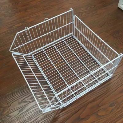 China Viable Wholesale Price Stacking Rack Wire Mesh Storage Basket High Quality Bread Stacking Baskets For Supermarket for sale