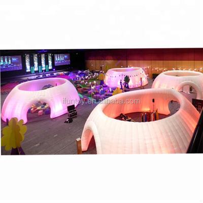 China portable inflatable party tent for trade show/inflatable exhibition tent/light up inflatable weeding tent for sale