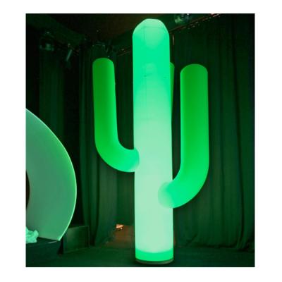 China Decoration/party/wedding cheap inflatable christmas tree led cactus for yard decoration /lighted inflatable cactus decoration for sale