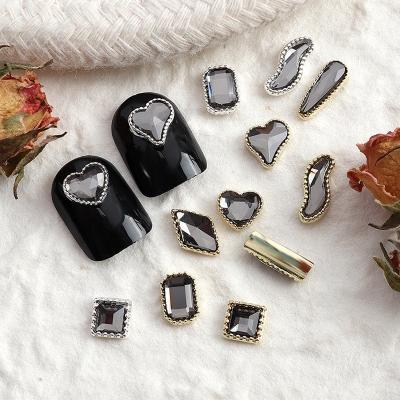 China Nail Art Hot Sale Nail Black from Nail Salon DIY Combine False Nails Diamond For Nails Jewelry Accessories Crystal Diamond High Quality Luxury Diamond for sale