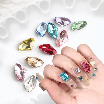 China Nail Art Decoration Nail Jewelry Wholesale Colored Rhinestones Crystal Nail Art Accessories Suppliers Gem Diamond Same As Little Monkey 3D DIY Decoration Nail for sale