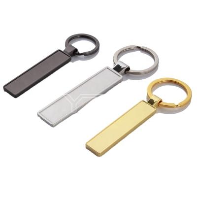 China Europe Best-selling Metal Mute Key Chain Car Auto Dish Key Chain With Ring Gold Silver Black Color for sale