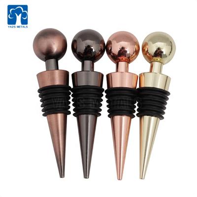 China Europe Cute Creative Zinc Alloy Wine Bottle Stopper With Creative Service for sale