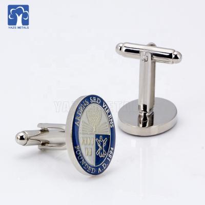 China Custom Europe Blue Delicate Metal Cufflinks For Decorating Fabric And T-shirts for sale