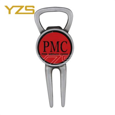 China Europe YAZS With Logo Markers Bulk Custom Ball Metal Golf Divot Tool Magnet Blank Holder Marker Cap Staples for sale