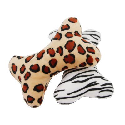 China Birthday Gift Interactive Stuffed Pet Dog Bone Stocked Squeaky Toy for sale