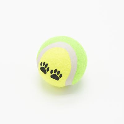 China Toy Professional Manufacturer MicoPetToy Sustainable Training Exercise Pet OEM Cyan Tennis Ball For Dogs for sale