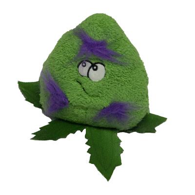 China 2022 Sustainable Pet Green Shu Velveteen Rope Monsters Squeaky Plush Toys For Dogs for sale