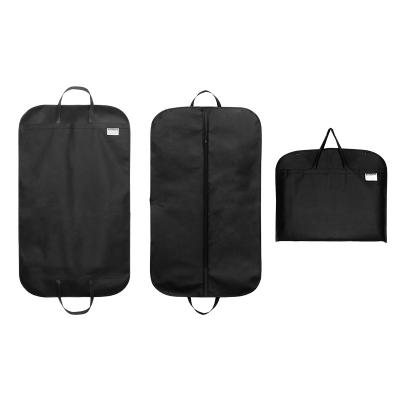 China Black Non-woven Portable Dust Protection/Storage Suit Bag Sale Garment Bags Party Dance Dress Cover Bag Can Be Customized Logo for sale