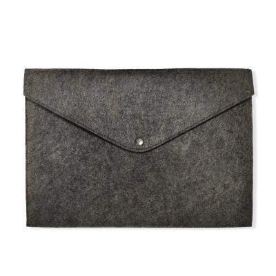 China File Bag Customize High Quality B4 A4 B5 A5 A6 Felt File Document Bag With Button for sale