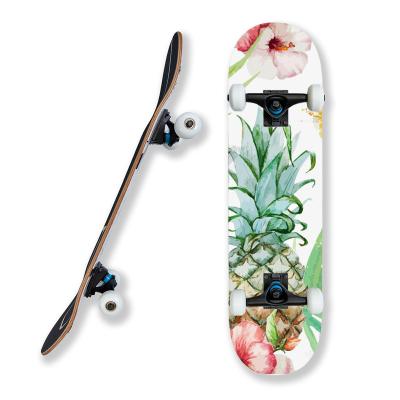 China Wholesale custom 7 ply youth pro maple complete skateboard with 54*36mm wheels skate board for sale for sale