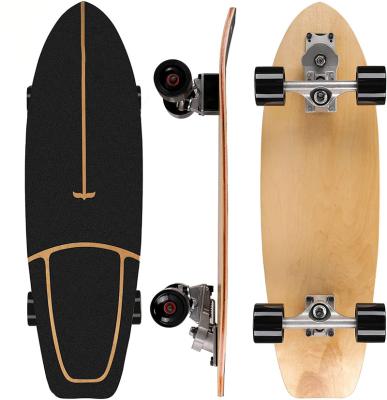 China Wholesale Youth Professional Surfskate Maple Deck Surfboard Canadian Skateboard Surfing With Truck S7 Tailor Surfskate Land Surf Skateboard for sale