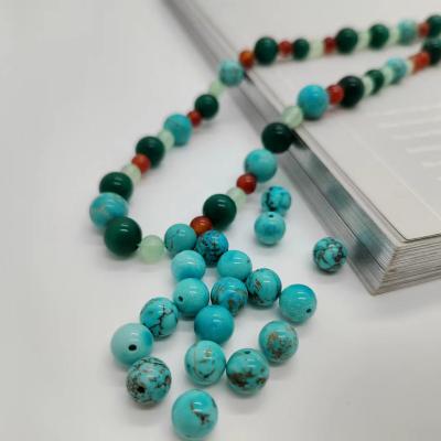 China Diy Jewelry Accessories Turquoise Beads Natural Blue for sale