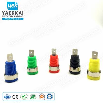 China audio & YAERK 4mm Post Audio Binding Connector Panel Mount Video Binding Female Jack for sale