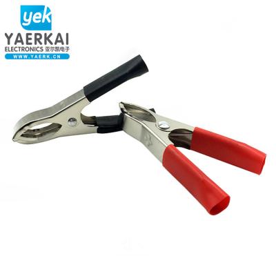 China Electronic Instrument YAERK Car Battery Clamp Full Insulated Clip 75mm 30A for sale