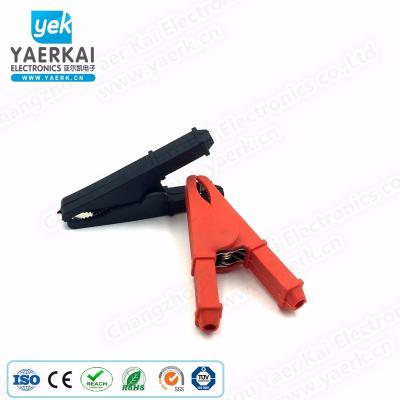 China High Current Automotive Connectors China Alligator Copper Battery Clip With PVC Insulating Sleeve for sale