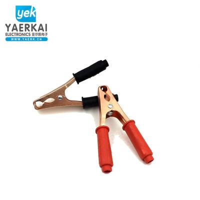 China Electronic Instrument YAERK Copper Plated Battery Clips Alligator Booster Collar For Custom for sale