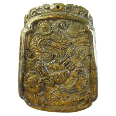 China Angel Free Shipping High Quality Carved Bronzite Dragon For Necklace DIY Pendant Jewelry for sale